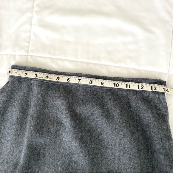 Vintage Pendleton 100% Virgin Wool Short Pencil Skirt Gray Size 8 - Picture 10 of 12